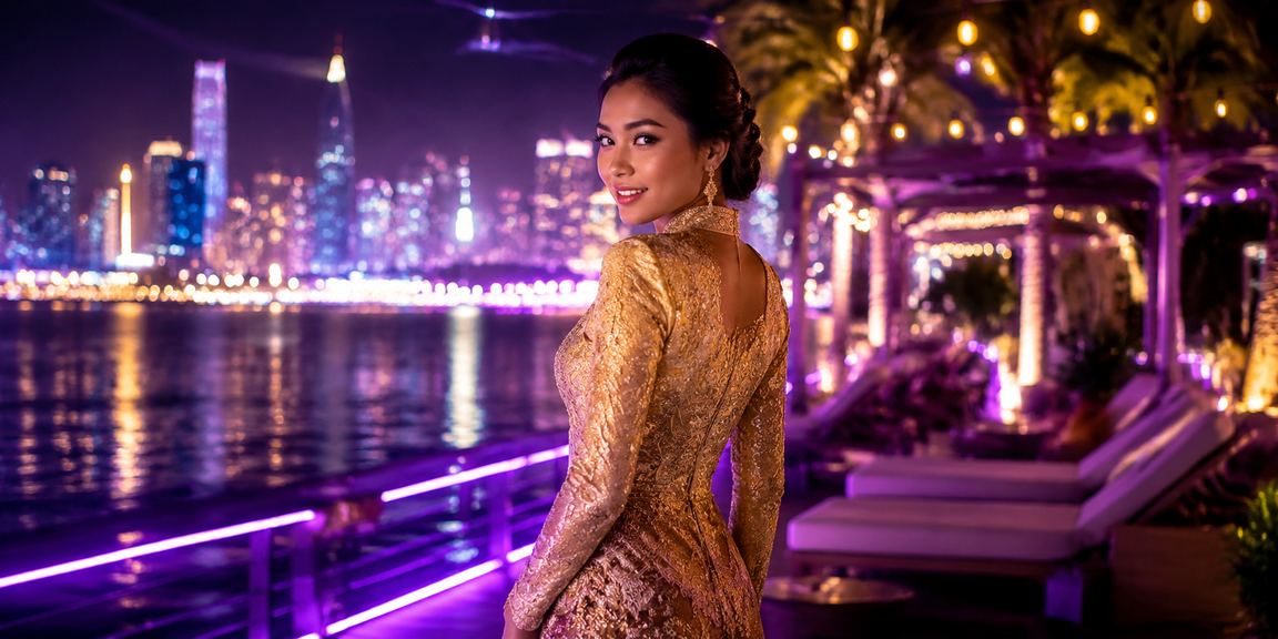 Experience the Melaka kebaya-style casino entertainment while playing baccarat at bonus88