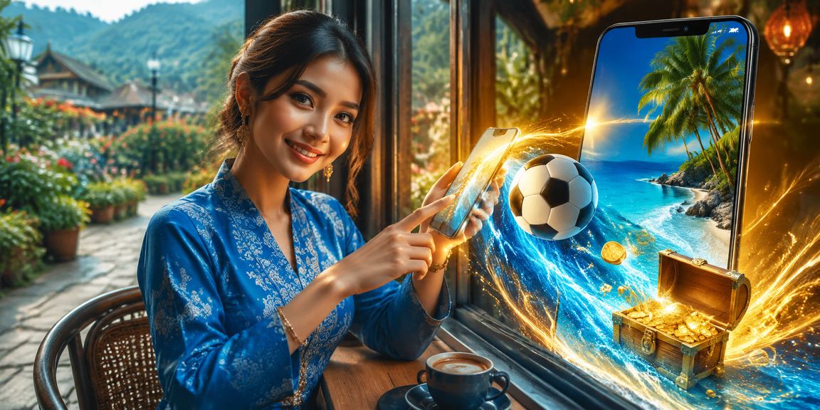 Pemain Malaysia bergaya baju kurung membuat deposit bonus untuk permainan popular di bonus88